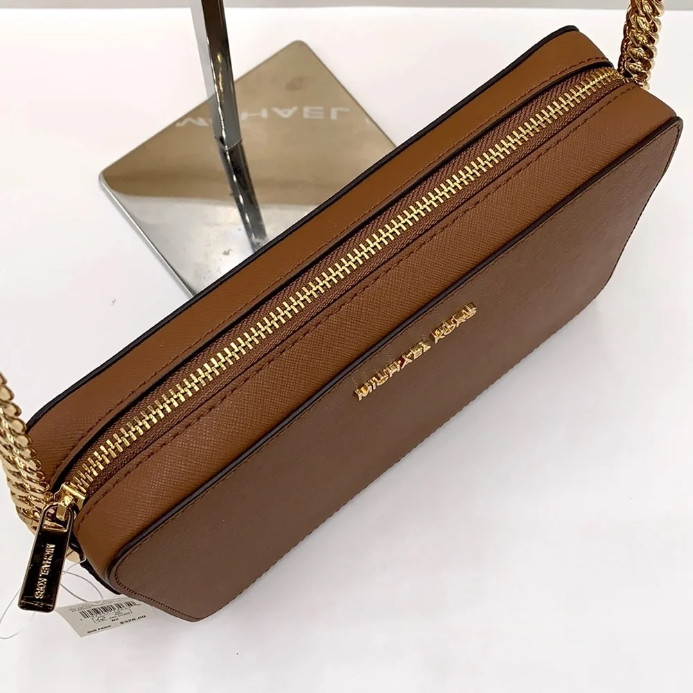 MICHAEL KORS JET SET TRAVEL LARGE EAST WEST CHAIN CROSSBODY BAG LUGGAGE